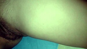 spread wide mature babe's tight pussy creampied deep inside