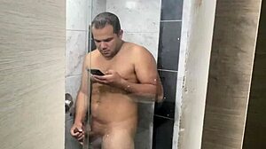 Stepsister's curiosity explodes into rough shower face fuck lesson!