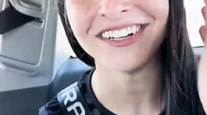 Kaitlyn Katsaros indulges in Barcelona holidays with BDSM choking, armpit licking and slave play outdoors