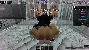 wanna see this monster cock destroy tight pussy in roblox condo??
