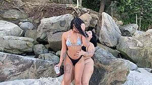 amigas reunite beach fuck public licking asses?