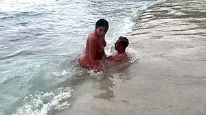 Melani Latina's Sultry Nudist Beach Sex Beckons Secretly