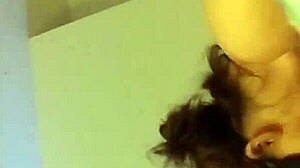 blindfolded oldie gives sloppy blowjob now