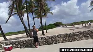 hot teen babe blows friend then shares thick cum load during spring break holiday