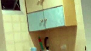 SKINNY HOUSEWIFE GOZANDO GOSTOSINHO CLEANING SHAVED PUSSY SOLO