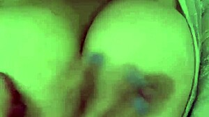 Virgin 18yo Coats Huge Boobs in Whipped Cream Masturbates Nipples