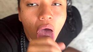 stepsis bestie brunette deepthroats my cock deliciously