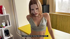broke coed student sucks and fucks for rent cash