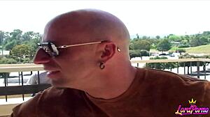 Brunette hunter bryce bounces big tits while riding cock in quickie