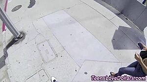 amateur teen gets cum soaked outdoors