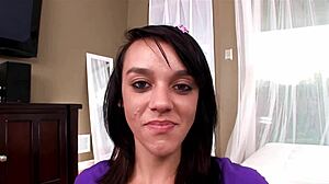 Binky Banks 19yo Cutie HUGE COCK POV Blowjob Cum Swallow