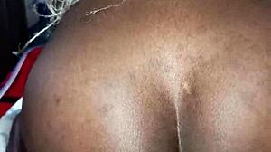 i love riding reverse cowgirl on my african husband's big cock with wet pussy juices everywhere