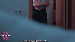 Step son accidentally creampies step mom after pounding step sister polly yangs on shared hotel bed