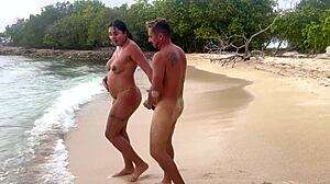 Melani Latina's Sultry Nudist Beach Sex Beckons Secretly