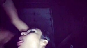 Indian shemale endures intense gangbang pounding on rocking train ride