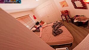 StepMom catches you peeking then invites masturbation into her plump pussy