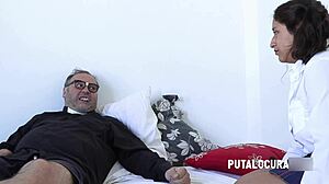 Big Titted Student Quetzal Swallows Father Damian's Huge Cum Load