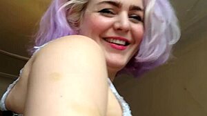 Poppy submits boldly to Danny's hard slaps and tickles