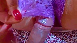 Does shaved college girl's wet pussy rub lead to explosive orgasm?