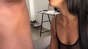 cute latina girlfriend licks and sucks my nipples nonstop amateur fun