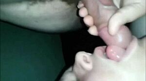 Chubby BBW Babe Sucks Two Dudes' Cocks Deep in Wild Homemade Orgy!