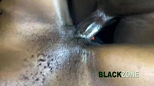 Beautiful Maid's Dress Hiked As Son Fucks Her Tight Ebony Pussy From Behind