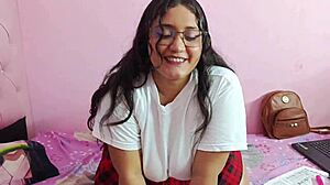 why does this curvy college girl's big ass shake during online class sex?