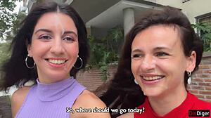 Our cute neighbors suck cock deep then cumwalk with facials