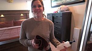 Bro's wife needs cash bad... Scarlett gushes hard part 1!!