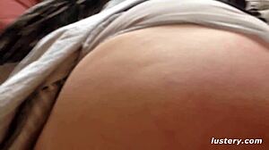 Poppy submits boldly to Danny's hard slaps and tickles