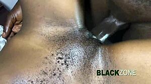 Beautiful Maid's Dress Hiked As Son Fucks Her Tight Ebony Pussy From Behind