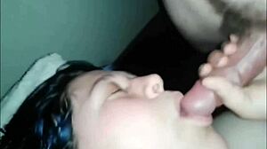 Chubby BBW Babe Sucks Two Dudes' Cocks Deep in Wild Homemade Orgy!