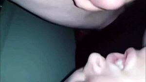 Chubby BBW Babe Sucks Two Dudes' Cocks Deep in Wild Homemade Orgy!