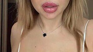 Cosplay Bunny Squeezes Natural Big Tits Tight Boobs Tease