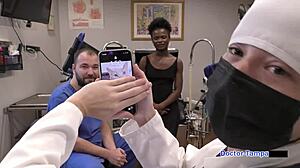 Dr Tampa Gives Neighbor Rina Arem Her First Gyno Spreading Pussy Exam