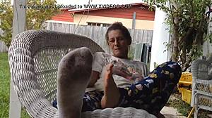 granny's delicious feet beg for your hungry worship now