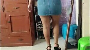 sol struts in miniskirts and heels, virgin latina tempts wildly