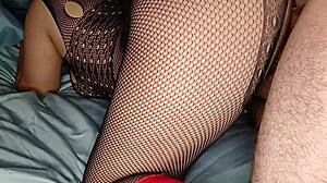 Daddy's huge cock fills all my holes Christmas gift