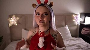stepdaughter's tight costume too revealing had to punish creampie deepthroat ass