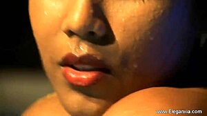 brunette babe teases with her natural curves in erotic dance, don't you love it?