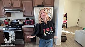 Step mother-in-law Jane Cane seduces me hard!