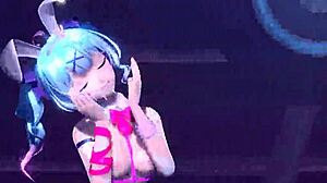hatsune miku's bunny costume hides what big tits and ass?