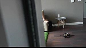 step sis avalon heart catches hidden cam and gapes wildly!