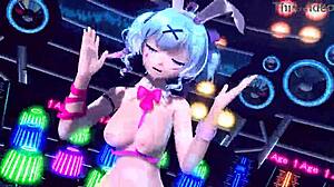 hatsune miku's bunny costume hides what big tits and ass?