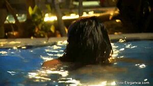 brunette babe teases with her natural curves in erotic dance, don't you love it?