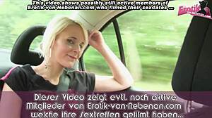 german skinny teen girlfriend takes outdoor anal pounding in forest