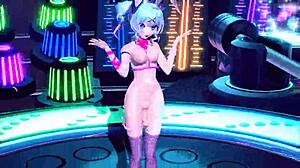 hatsune miku's bunny costume hides what big tits and ass?