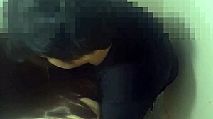 boyfriend gone i fuck friend in bathroom for cum bukkake bath!