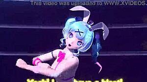 hatsune miku's bunny costume hides what big tits and ass?