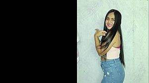 sol struts in miniskirts and heels, virgin latina tempts wildly